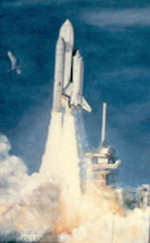 SPACE SHUTTLE LAUNCH, STS-1